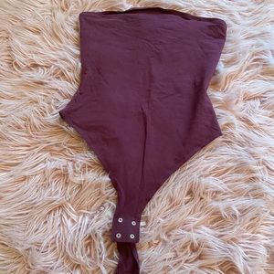 Garage strapless bodysuit